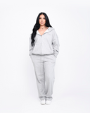 Straight Leg Pants - Heather Gray