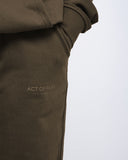 Straight Leg Pants - Brown
