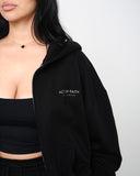 Zip Up Hoodie - Onyx