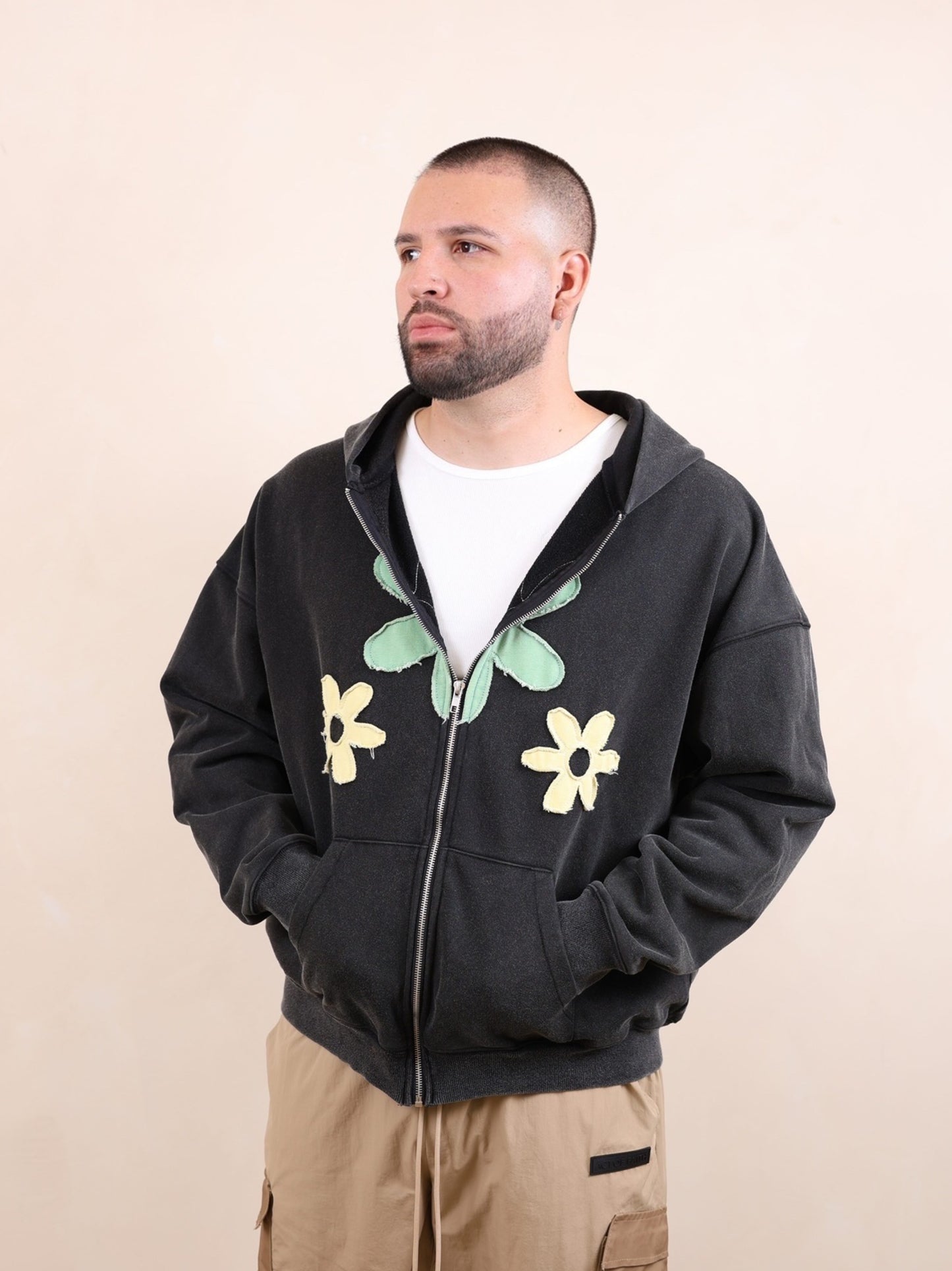 “Petals and Dreams” Zip-Up