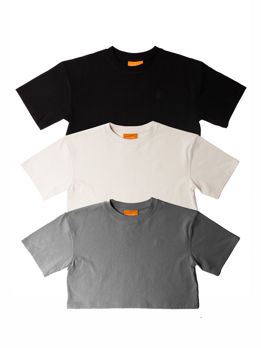 3-Pack Cropped Tee
