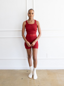 Ribbed Set- Wine