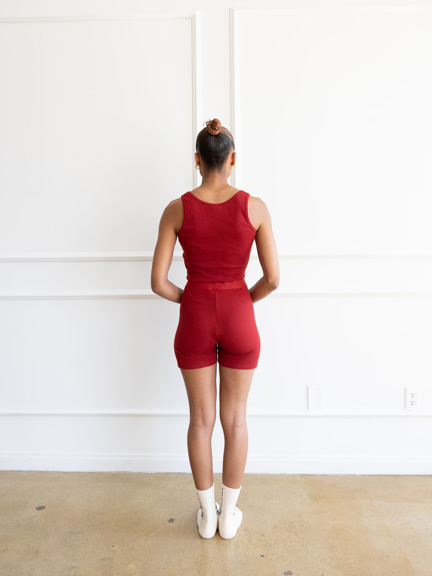 Ribbed Set- Wine